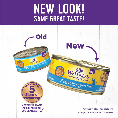 (新包裝 升級版) Wellness Complete Health 3oz [CHS2] Pate Chicken & Herring Dinner 雞肉拼魚肉 全方位肉醬 主食罐 (8952)